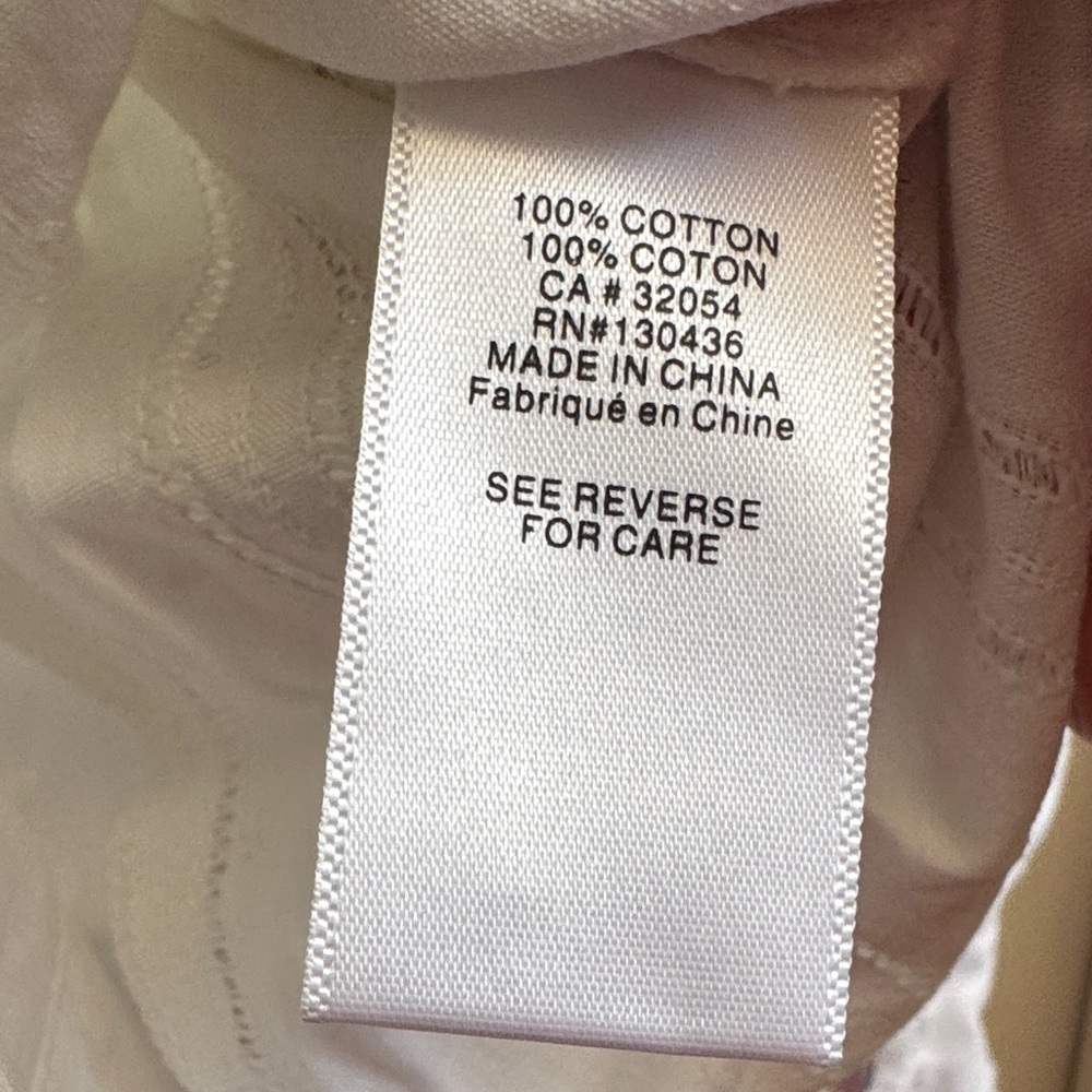 Source Unknown White Textured Button-Down Shirt - image 3